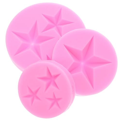 Toyvian 3-teilige Stern-Silikonformen: Stern-Fondantform für Süßigkeiten, Schokolade, Harz, Backen, antihaftbeschichtet und wiederverwendbar – Harzguss-Silikonform für Heimwerkerarbeiten Toyvian 3-teilige Stern-Silikonformen: Stern-Fondantform für Süßigkeiten, Schokolade, Harz, Backen, antihaftbeschichtet und wiederverwendbar – Harzguss-Silikonform für Heimwerkerarbeiten von Toyvian