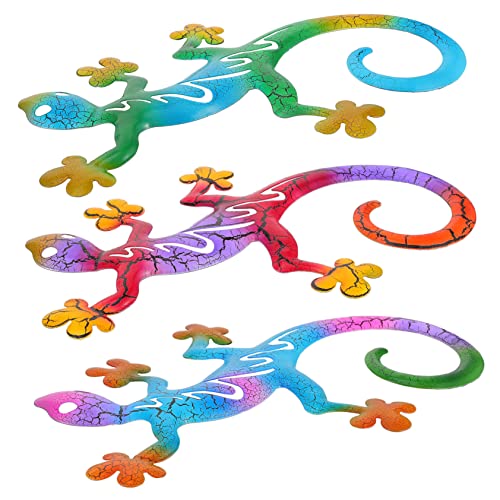 Toyvian 3stücke Teiliges Set Farbenfroher - -wanddekoration Kreative Wandkunst Für Wohnräume Badezimmer Und Außenbereiche Handgefertigt Und Lackiert Leicht Und Langlebig von Toyvian