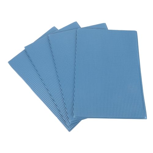 Toyvian 4 Blätter Dachfliesenmodell Mini-dachziegel-Modelle Mini-baumaterialien Puppenhausdach Miniaturlandschaftsfliesen Miniaturdachziegel Selber Machen Sandtisch-dachziegel PVC Blue von Toyvian