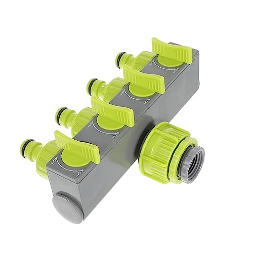 Toyvian 4 Gartenschlauchsplitter Schlauch und Splitter Verbinder Bewässerung Weg Schlauchverteiler Rohr Schlauchadapter Schlauchanschlussadapter Gartenschlauch-Splitter, Abs Yellow von Toyvian