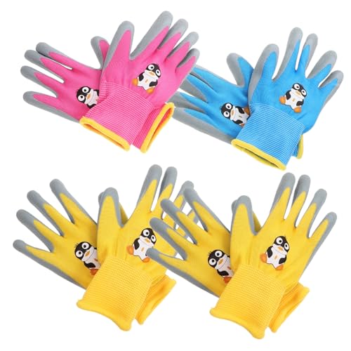 Toyvian 4 Paare Gartenhandschuhe Cartoon Schutzhandschuhe für Kleinkinder Reißfest Atmungsaktiv für Gartenarbeit Pflanzung und Outdoor Aktivitäten Gelb Blau Toyvian 4 Paare Gartenhandschuhe Cartoon Schutzhandschuhe für Kleinkinder Reißfest Atmungsaktiv für Gartenarbeit Pflanzung und Outdoor Aktivitäten Gelb Blau von Toyvian