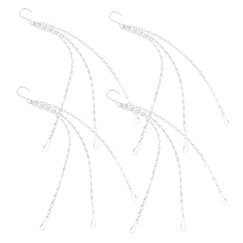 Toyvian 4 STÜCKE Teiliges Weiße Hängeketten Verstellbare Blumentopf Ketten für Pflanzgefäße Vogelhäuschen und Laternen Rostbeständig Strapazierfähig für Wohn und Garten Deko Toyvian 4 STÜCKE Teiliges Weiße Hängeketten Verstellbare Blumentopf Ketten für Pflanzgefäße Vogelhäuschen und Laternen Rostbeständig Strapazierfähig für Wohn und Garten Deko von Toyvian