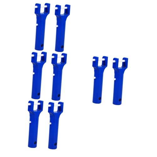Toyvian 4 Sätze Pool V-förmige Jacke Set Teleskopisch Wasser Pools Bürsten Schwimmbad Entferner Pool-vakuumstange Ersatz Griff Griff Aqua Fegen Für Blue Abs 2 Stücke * 4 von Toyvian