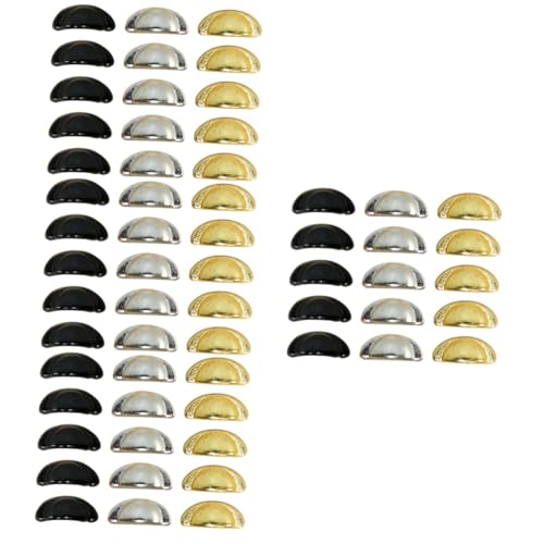 Toyvian 60stücke Teiliges Miniatur Möbelgriffe Für Mini Haus Zubehör Kleine Tür Und Schubladenknöpfe Gold Silber Und Schwarz Miniaturen Für Kreative Dekoration von Toyvian