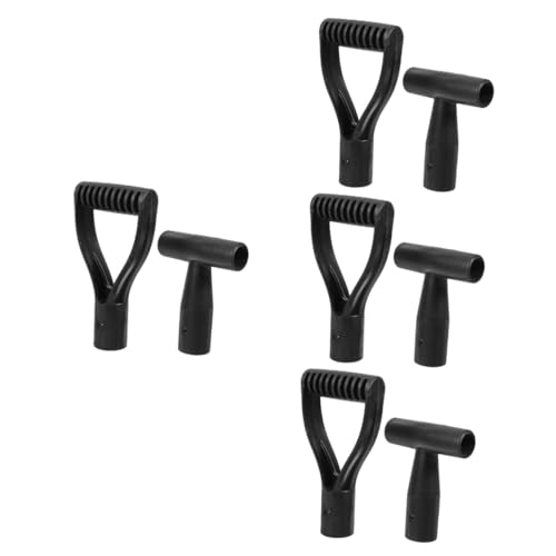 Toyvian 4 Sätze Schaufelgriff Griffgriffe Gartenersatz Grabspatengriff Schaufelstiel Schneeräumschaufelgriff Schaufeln Gabeln Griffe Antikollisionspolymer 2 Stück * 4 von Toyvian