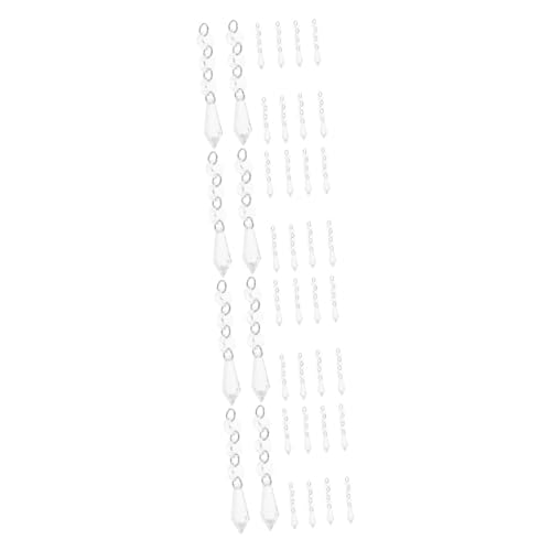 Toyvian 4 Sätze Teiliges Kristall Aufhängung Für Deckenlampen Transparente Deko Für Hochzeiten Partys Und Wohnraumgestaltung Schaffen Eine Bezaubernde Lichtreflexion 10 Stück * 4 von Toyvian