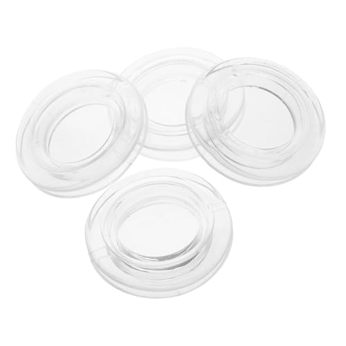Toyvian 4 Sätze Transparenter Sonnenschirmring mit Kappe Wind und Regendicht Hitzebeständig Flexibel für Gartentisch Loch Praktischer Sonnenschirmhalter für Balkon und Terrasse von Toyvian