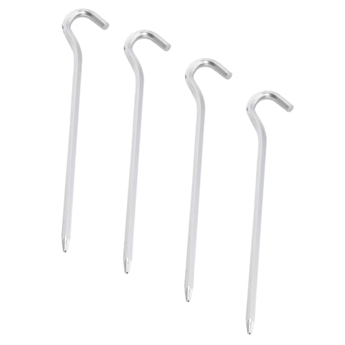 Toyvian 4 Stück Aluminiumlegierung Zeltnägel Camping Heringe Langlebig Rostfrei für Strand und Outdoor Bodenanker Pegs Toyvian 4 Stück Aluminiumlegierung Zeltnägel Camping Heringe Langlebig Rostfrei für Strand und Outdoor Bodenanker Pegs von Toyvian