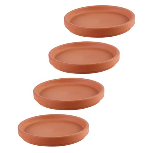 Toyvian 4 Stück Blumentopfmatte Pflanzerschale Terrakotta große blumentöpfe drinnen Anlage Tabletts Drainageschale für Zimmerpflanzen Tonblumentöpfe Untertassen Wasserverbesserung Toyvian 4 Stück Blumentopfmatte Pflanzerschale Terrakotta große blumentöpfe drinnen Anlage Tabletts Drainageschale für Zimmerpflanzen Tonblumentöpfe Untertassen Wasserverbesserung von Toyvian