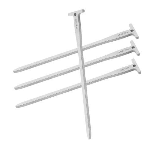 Toyvian 4 Stück Bodennagelzelt Befestigen Robuster Zelthering Campingwerkzeug Ersatzpfähle Für Solarleuchten Zeltheringe Aus Metall Campingdeck-Spikes Garten Nägel Silver Rostfreier Stahl von Toyvian