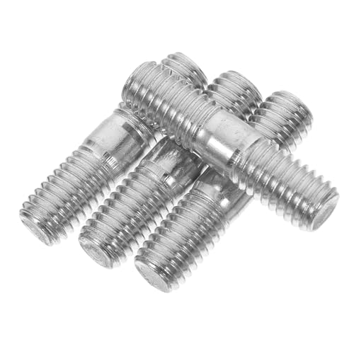 Toyvian 4 Stück Carbon Doppel end Schrauben Für Benzin Stromgenerator Muffler Reparatur Robuste Gewindebolzen Langlebige Ersatzteile Motor Zubehör von Toyvian