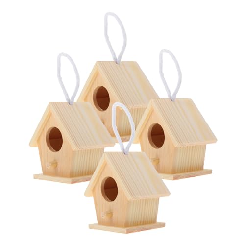 Toyvian 4 Stück DIY Mini Vogelhaus Bausatz Teiliges aus Unbehandeltem Holz Bemalen und Dekorieren Hängendes Vogelhäuschen für Gartenpartys und Natürliche Vogelbeobachtung Toyvian 4 Stück DIY Mini Vogelhaus Bausatz Teiliges aus Unbehandeltem Holz Bemalen und Dekorieren Hängendes Vogelhäuschen für Gartenpartys und Natürliche Vogelbeobachtung von Toyvian