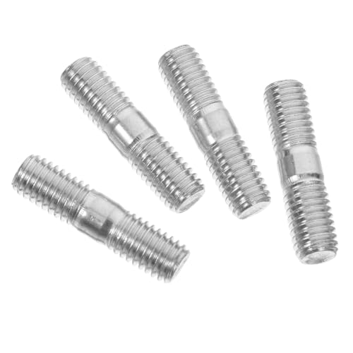 Toyvian 4 Stück Doppelendige Gewindebolzen für Benzinmotor Generator Tiefes Gewinde Langlebige Ersatzteile für Effiziente Installation und Zuverlässige Leistung von Toyvian