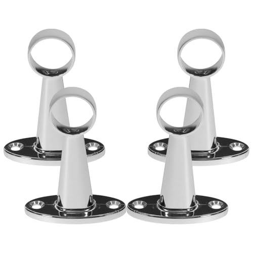 Toyvian 4 Stück Edelstahl Kleiderstangenhalter für Kleiderschrank Garderobe Duschvorhangstange Stabile Multifunktionale Rohrhalterung mit Einfachem Montage design für Platzsparende Toyvian 4 Stück Edelstahl Kleiderstangenhalter für Kleiderschrank Garderobe Duschvorhangstange Stabile Multifunktionale Rohrhalterung mit Einfachem Montage design für Platzsparende von Toyvian