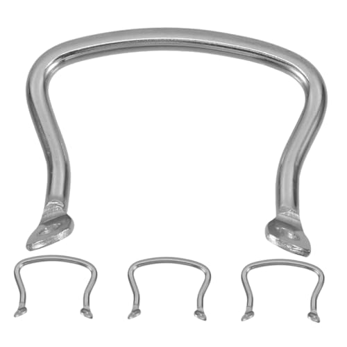 Toyvian 4 Stück Edelstahl Topf Ohr Ersatz-topfseitengriff Topf Kurze Seitengriffe Doppelohrgriffe Kochzubehör Abnehmbarer Topfgriff Abnehmbarer Wok-Griff Silver Rostfreier Stahl von Toyvian