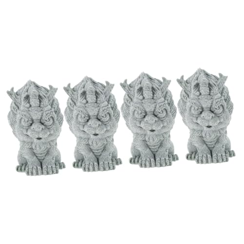 Toyvian 4 Stück Kleines Steinornament für Aquarien Glücksbringer Statue Dekorative für Fischtanks Kompakte Tischdeko als Stäbchenablage und Büroaccessoire Toyvian 4 Stück Kleines Steinornament für Aquarien Glücksbringer Statue Dekorative für Fischtanks Kompakte Tischdeko als Stäbchenablage und Büroaccessoire von Toyvian