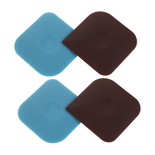 Toyvian 4 Stück Nylon Pfannenschaber mit Ergonomischem Griff Kratzfrei Vielseitig für Gusseisenpfannen und Kochgeschirr Effizientes Küchenreinigungswerkzeug für Teig Brot Fondant Haushalt von Toyvian