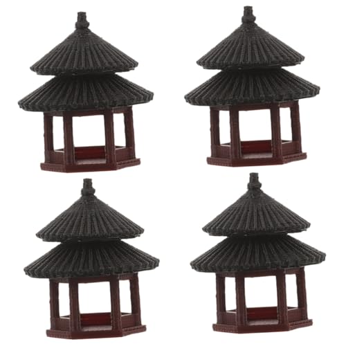 Toyvian 4 Stück Pavillon Dekoration für Aquarium und Garten Miniatur Pavillon Ornament mit Realistischem Design Vielseitige Landschaftsdekoration für Fischbehälter Zen Garten und Sandtisch Toyvian 4 Stück Pavillon Dekoration für Aquarium und Garten Miniatur Pavillon Ornament mit Realistischem Design Vielseitige Landschaftsdekoration für Fischbehälter Zen Garten und Sandtisch von Toyvian