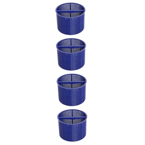 Toyvian 4 Stück Pool Filterkorb Pool-skimmerfilter Groß Poolfilterkorb-Skimmer Schwimmbad Fangen Skimmer Körbe Pools Abschöpfen Poolkorbskimmer Sieb Pool-Skimmer-socken Blue Plastik von Toyvian