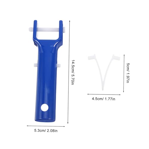 Toyvian 4 Stück Pool Vakuumkopf Griff Ersatz Teilig mit Förmigen Clips aus Robustem Abs für Vielseitige Schwimmbadreinigung Einfache Kompatibel mit Poolbürsten und Kleinen Poolgriffen von Toyvian