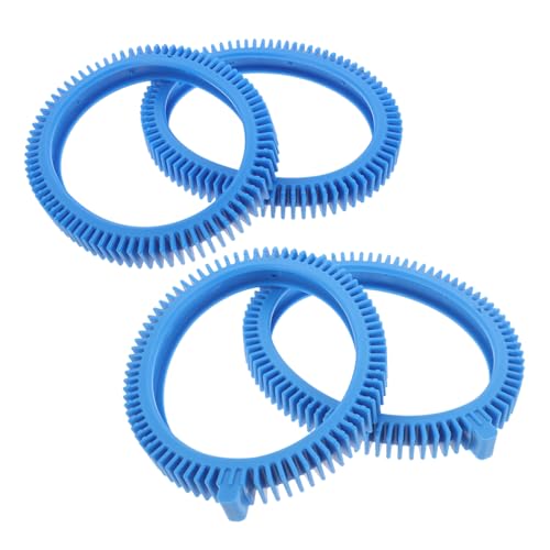 Toyvian 4 Stück Reifenersatz für Poolreiniger Pool-Reinigungswerkzeug-Reifen für automatische Poolreiniger Poolradersatz -Räder Austausch Staubsaugerreifen PVC Blau von Toyvian