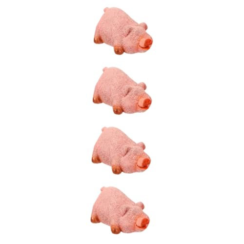 Toyvian 4 Stück Schlüsselversteck im Design Eines Niedlichen Schweins Outdoor Schlüsselhalter für Garten Natürlichem Harz Realistische Langlebig und Unauffällig von Toyvian