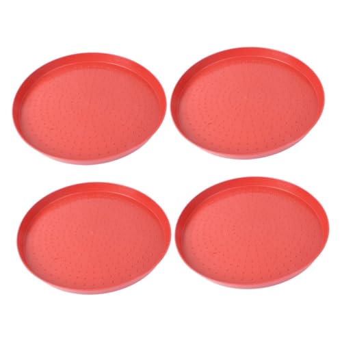 Toyvian 4 Stück Starterplatte Futterteller Für Geflügel Futterplattenbehälter Kleiner Hühnerfutterautomat Futterbehälter Für Hühner Futterschale Für Geflügel Plastik Rot Toyvian 4 Stück Starterplatte Futterteller Für Geflügel Futterplattenbehälter Kleiner Hühnerfutterautomat Futterbehälter Für Hühner Futterschale Für Geflügel Plastik Rot von Toyvian