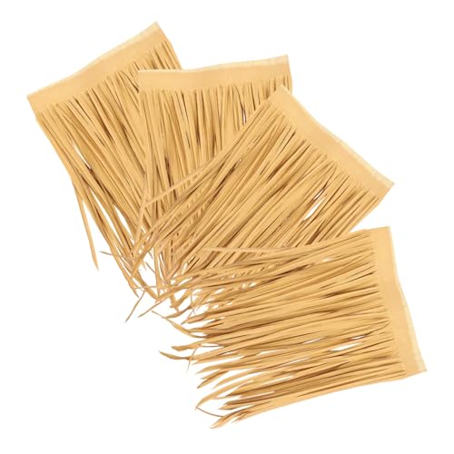Toyvian 4 Stück Strohdach Reetdachmaterial simulierte Strohmatte im Freien Gartenhütte Grasdach draußen künstliches Stroh Reetdachdekor blindes Gras Sport Light Brown Toyvian 4 Stück Strohdach Reetdachmaterial simulierte Strohmatte im Freien Gartenhütte Grasdach draußen künstliches Stroh Reetdachdekor blindes Gras Sport Light Brown von Toyvian