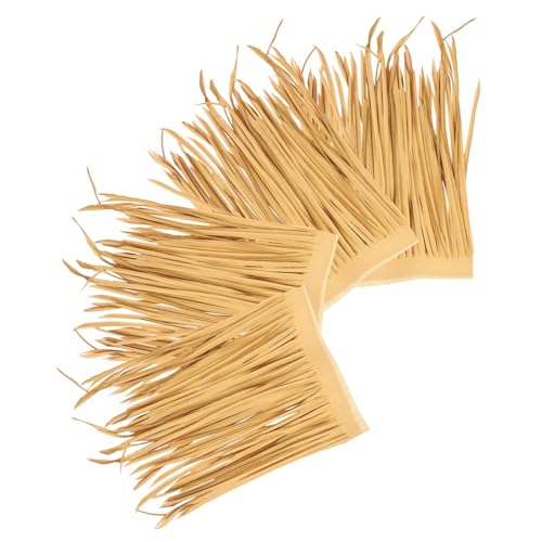 Toyvian 4 Stück Strohdach künstlich - Gartenhütte Grasdach Reetdachmaterial Tiki-Hütte Stroh draußen Dach selber Machen gefälschte Strohabdeckung Sport Light Brown Toyvian 4 Stück Strohdach künstlich - Gartenhütte Grasdach Reetdachmaterial Tiki-Hütte Stroh draußen Dach selber Machen gefälschte Strohabdeckung Sport Light Brown von Toyvian