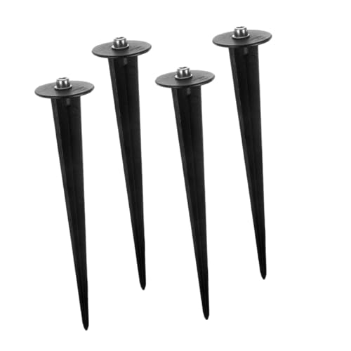 Toyvian 4 Stück Teiliges Aluminium Erdspieße für Solar Gartenleuchten Leicht Witterungsbeständig Einfache Installation Stabile Halterung für Außenbeleuchtung für Gartenlichter Geeignet von Toyvian