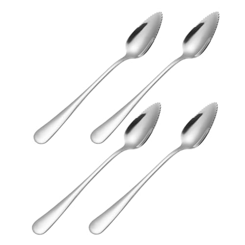 Toyvian 4 Stück Teiliges Fruchtpüree Löffel Set aus Edelstahl Gezahnte Schaber für Äpfel und für Babynahrung Langlebig und Sanft zum Mund Vielseitig für Obstzubereitung Zuhause Toyvian 4 Stück Teiliges Fruchtpüree Löffel Set aus Edelstahl Gezahnte Schaber für Äpfel und für Babynahrung Langlebig und Sanft zum Mund Vielseitig für Obstzubereitung Zuhause von Toyvian