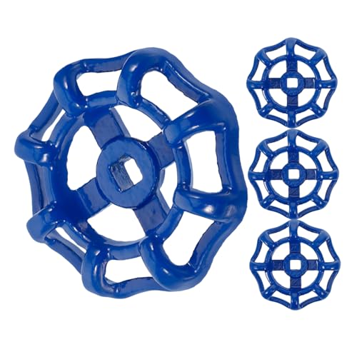 Toyvian 4 Stück Teiliges Gusseisen Absperrventil Handrad Robustes Metallventilgriff Ersatz für Wasserhahn Außendurchmesser Geeignet für Garten Bad Küche Frostsichere Installation von Toyvian