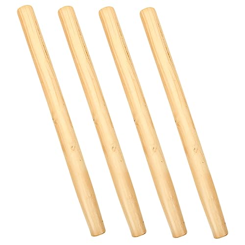 Toyvian 4 Stück Teiliges Hartholz Ersatzgriffe Ergonomische Holzstiele für Hacke Schaufel Gartengeräte Langlebig und Bruchsicher Holzgriff Werkzeuggriff von Toyvian