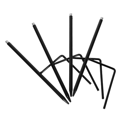 Toyvian 4 Stück Teiliges Metall Shepherd Hooks Robustes Outdoor Bodenstecker für Laternen Blumenampeln und Vogelhäuser Wetterfeste Gartenstecker Kompatibel mit Allen Shepherd Hooks von Toyvian
