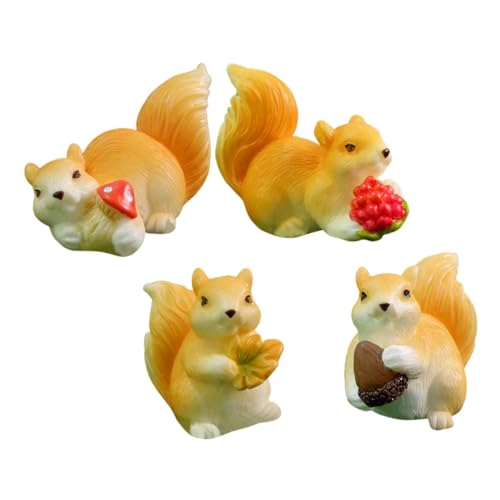 Toyvian 4 Stück Teiliges Resin Eichhörnchen Figuren Realistische Miniatur Gartendeko für Feengarten und Landschaft Robuste Desktop Tier Skulpturen Vielseitige DIY Bonsai Ornamente Toyvian 4 Stück Teiliges Resin Eichhörnchen Figuren Realistische Miniatur Gartendeko für Feengarten und Landschaft Robuste Desktop Tier Skulpturen Vielseitige DIY Bonsai Ornamente von Toyvian