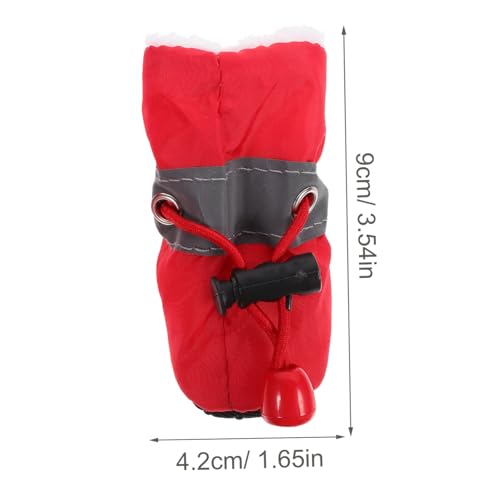 Toyvian 4 Stück Teiliges Rutschfester Hundeschuhe mit Warmem Futter wasserdichte Welpenschuhe für Outdoor Pfotenschutz bei Regen und Schnee Geeignet für Kleine Hunde und Welpen Toyvian 4 Stück Teiliges Rutschfester Hundeschuhe mit Warmem Futter wasserdichte Welpenschuhe für Outdoor Pfotenschutz bei Regen und Schnee Geeignet für Kleine Hunde und Welpen von Toyvian