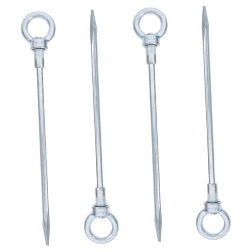 Toyvian 4 Stück Teiliges Set Outdoor Zeltheringe Verzinktem Kohlenstoffstahl Extra und Extrem Widerstandsfähig Sturmsichere Bodenanker für Gras Sand und Erde für Camping und Zelttarp Toyvian 4 Stück Teiliges Set Outdoor Zeltheringe Verzinktem Kohlenstoffstahl Extra und Extrem Widerstandsfähig Sturmsichere Bodenanker für Gras Sand und Erde für Camping und Zelttarp von Toyvian