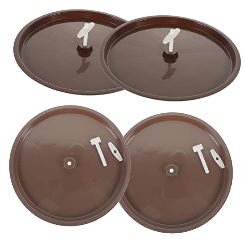 Toyvian 4 Stück Teiliges Vogelkäfig Toiletten Tablett aus Robustem Parakeet Poop Holder Urinfester Töpfchentrainer für Wellensittiche Einfache Passend für Kleine Zufällige Zufällige Farbe von Toyvian