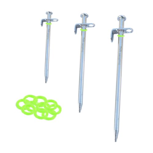 Toyvian 4 Stück Teiliges Zelt Heringe aus Robustem Stahl Lang mit Fluoreszierenden Ringen Rostfrei und Wetterbeständig für Zelt Markise Plane Geeignet für Gras Erde und Eisflächen Toyvian 4 Stück Teiliges Zelt Heringe aus Robustem Stahl Lang mit Fluoreszierenden Ringen Rostfrei und Wetterbeständig für Zelt Markise Plane Geeignet für Gras Erde und Eisflächen von Toyvian