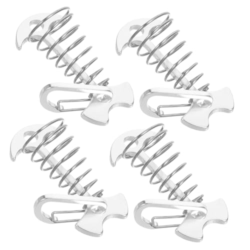 Toyvian 4 Stück Teiliges Zeltheringe mit Karabinerclips Langlebige Federschnallen Multifunktionale Seilspanner Stabiler Zeltnagel für Camping Wandern Outdoor Aktivitäten von Toyvian
