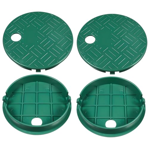 Toyvian 4 Stück Ventilboxabdeckung für Bewässerungssysteme Wetterfester Deckel für Gartenventile Hochwertige Kunststoffkonstruktion Einfache und Zugriff die Ventilbox von Toyvian