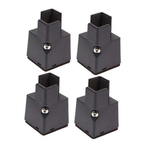Toyvian 4 Stück Verstellbare Möbelerhöhung Abs Möbelbeine Erhöhung mit Schraubklemme für Bett Sofa Schreibtisch Stuhl rutschfest Stabil Kratzfest für Beine von Toyvian