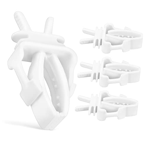 Toyvian 4 Stück Vogelkäfig Futterclips Kunststoff Halter für Obst und Gemüse Einfache Installation für Papageien und Wellensittiche Käfig Zubehör von Toyvian
