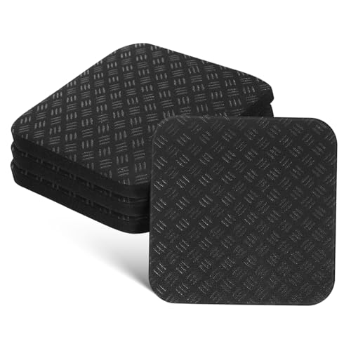 Toyvian 4 Stücke Teiliges Antirutsch-Treadmill Stoßdämpfend Geräuschreduzierend Strapazierfähige Pu-bodenmatten für Laufband Heimtrainer rutschfest für Parkett und Teppich von Toyvian