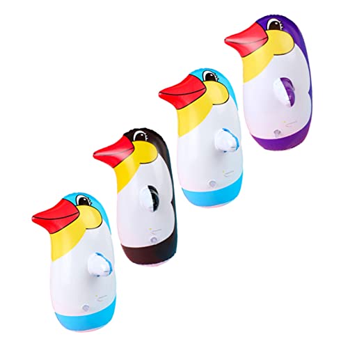 Toyvian 4-Teiliges Pinguin-Becher-Badespielzeug Wackelbecher-Spielzeug Bauchzeitspielzeug Pinguin- Aufblasbares Becher-Spielzeug Aufblasbares Strandspielzeug Becher-Spielzeug von Toyvian