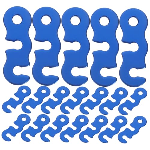 Toyvian 40 Stück Teiliges Verstellbare Zeltschnur Spanner aus Leichtem Aluminiumlegierung Schnur Klemmverschlüsse für Camping Wandern Klettern Windfeste Zeltseil Befestiger für Outdoor von Toyvian