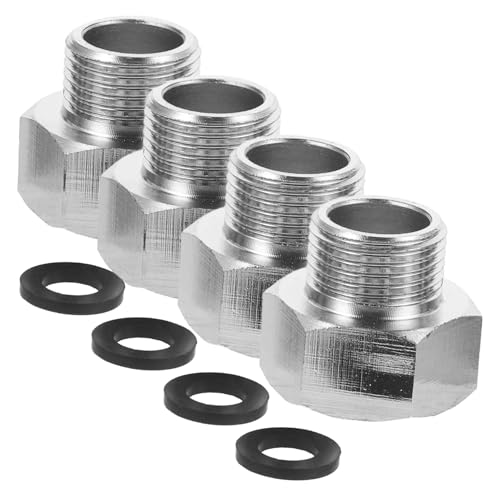 Toyvian 4 Stück Wasserhahn Adapter für Gartenschlauch Kupfer Schlauchadapter für Wasserhahnanschlüsse Hochdruck Schlauchverbinder für Waschmaschine Garten Vielseitig Einsetzbar Toyvian 4 Stück Wasserhahn Adapter für Gartenschlauch Kupfer Schlauchadapter für Wasserhahnanschlüsse Hochdruck Schlauchverbinder für Waschmaschine Garten Vielseitig Einsetzbar von Toyvian