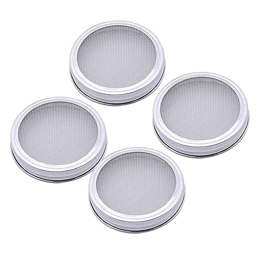 Toyvian 4Stücke Teiliges Keimdeckel für Einmachgläser Rostfreies Keimsieb für Sprießende Gewürze und Einfach zu Reinigen und Abnehmbar Toyvian 4Stücke Teiliges Keimdeckel für Einmachgläser Rostfreies Keimsieb für Sprießende Gewürze und Einfach zu Reinigen und Abnehmbar von Toyvian