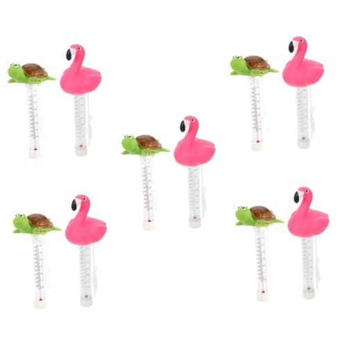 Toyvian 5 Sätze Flamingo -wasserthermometer Spa-thermometer Für Badewannentemperaturanzeige Schwimmender Pool -thermometer Poolthermometer Schwebend Plastik 2 Stück * 5 Toyvian 5 Sätze Flamingo -wasserthermometer Spa-thermometer Für Badewannentemperaturanzeige Schwimmender Pool -thermometer Poolthermometer Schwebend Plastik 2 Stück * 5 von Toyvian