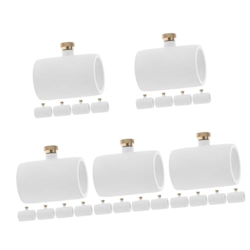 Toyvian 5 Sätze Garten-ersatzdüse Düsennebel Beschlagen Herr Emitter Sprühdüse Für Schlauch Nebeldüse Sprühwischer Kupplung Mit Messing-zerstäuberdüse Kühlsystemdüse PVC Weiß 5 Stücke * 5 von Toyvian